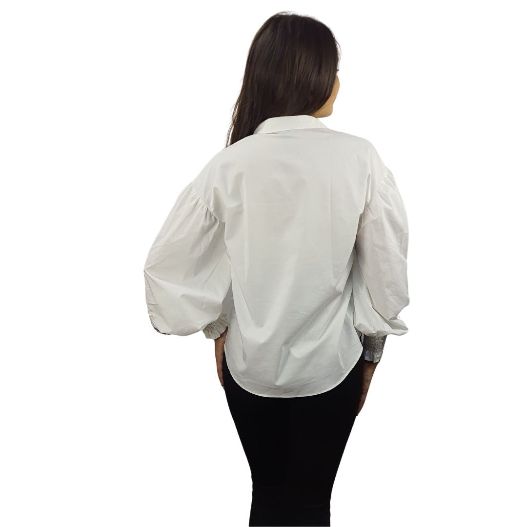Camisa Vero moda Blanco Style WASP L/S SHIRT(NN)