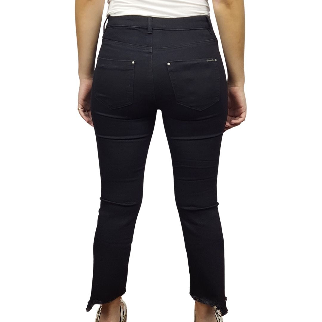 Pantalon Vero Moda Negro Style VISION 9/10 MW SB JEANS(NC)