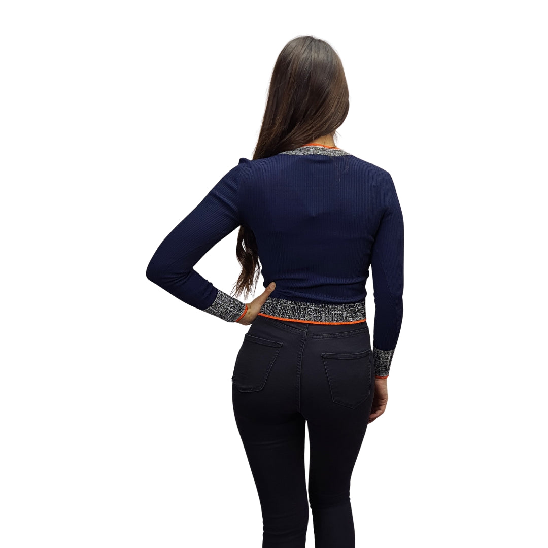 Sweater Vero Moda Azul Oscuro Style HARRY L/S KNIT(UM)