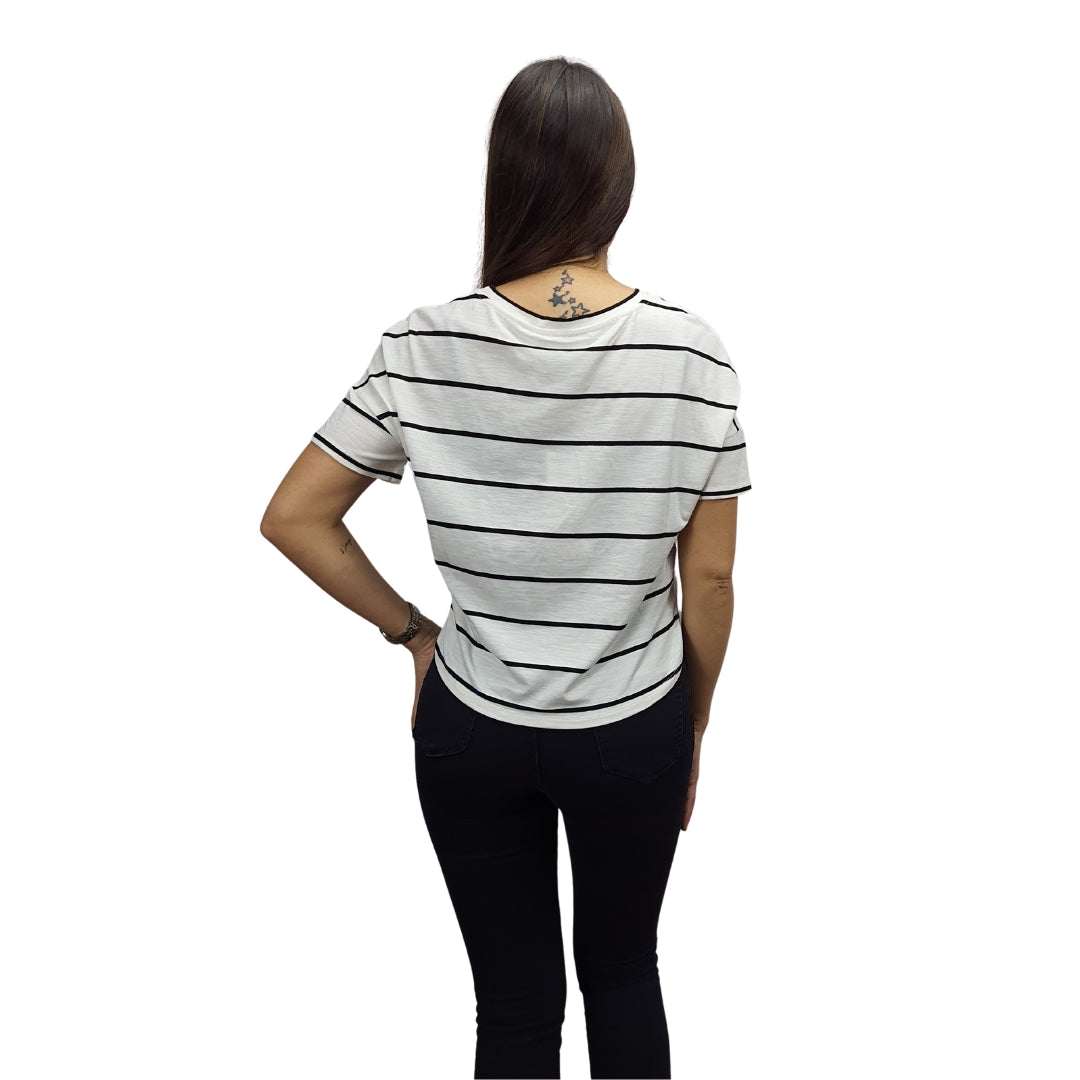 Polera Vero Moda Blanco Style DUBA S/S TOP(SD)