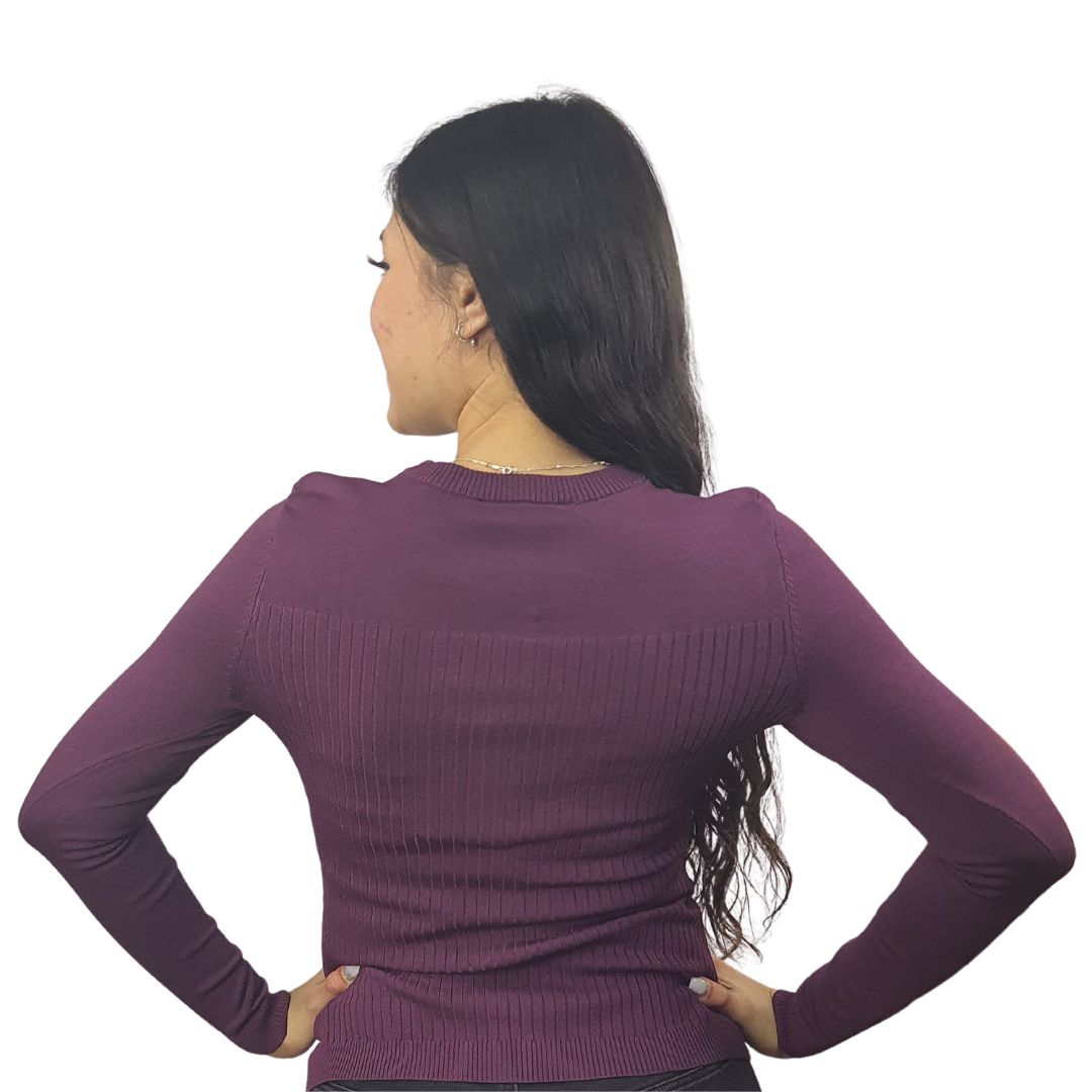 Sweater Vero Moda Morado Style YOJIM L/S KNIT(UM)