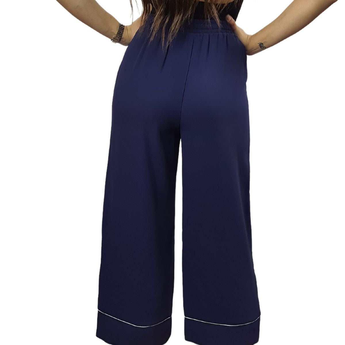 Pantalon Vero Moda Azul Oscuro Style MARRY 9/10 WIDE PANTS(NR)