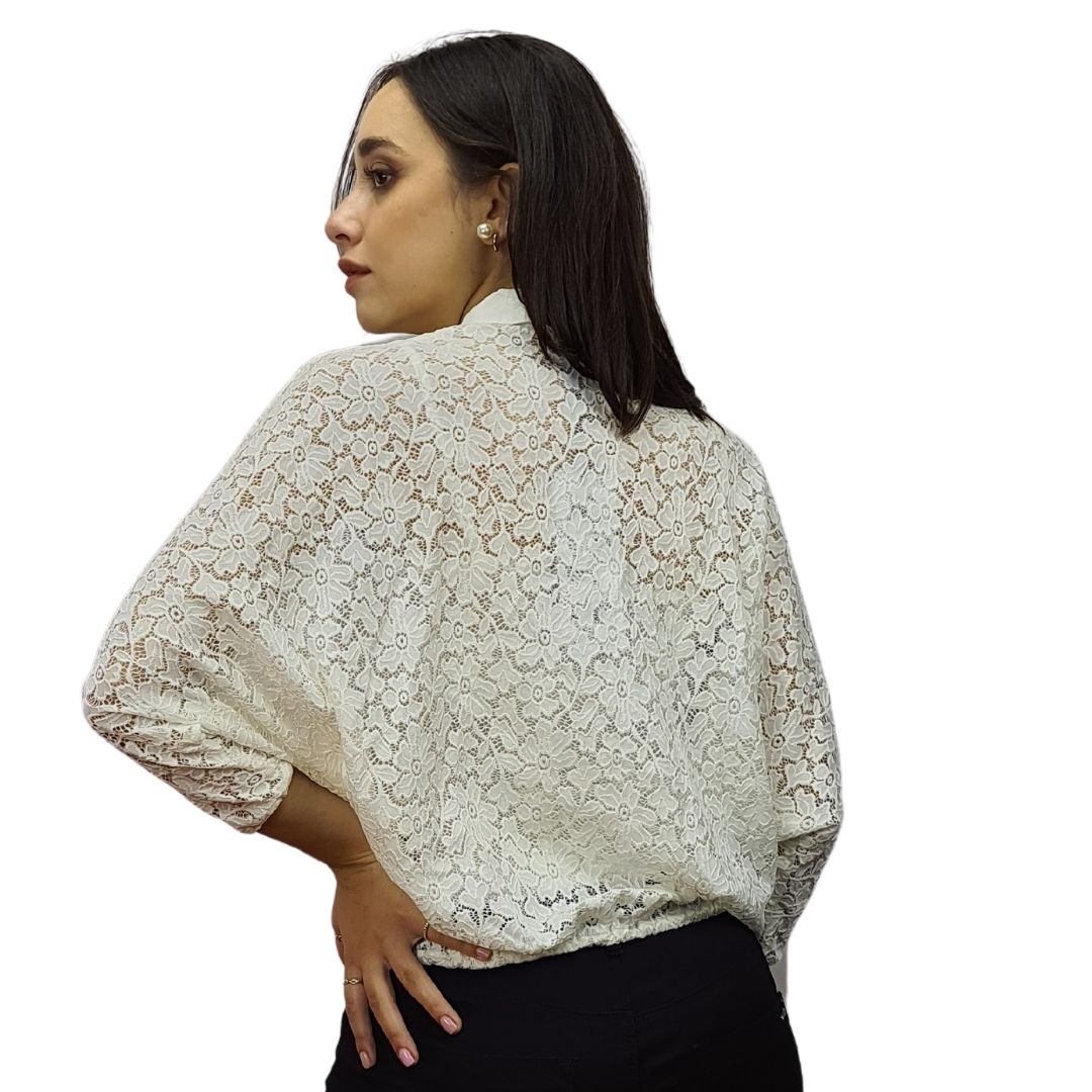 Blusa Vero Moda Blanco Style JUNIPE 3/4 SHIRT SET(RN)
