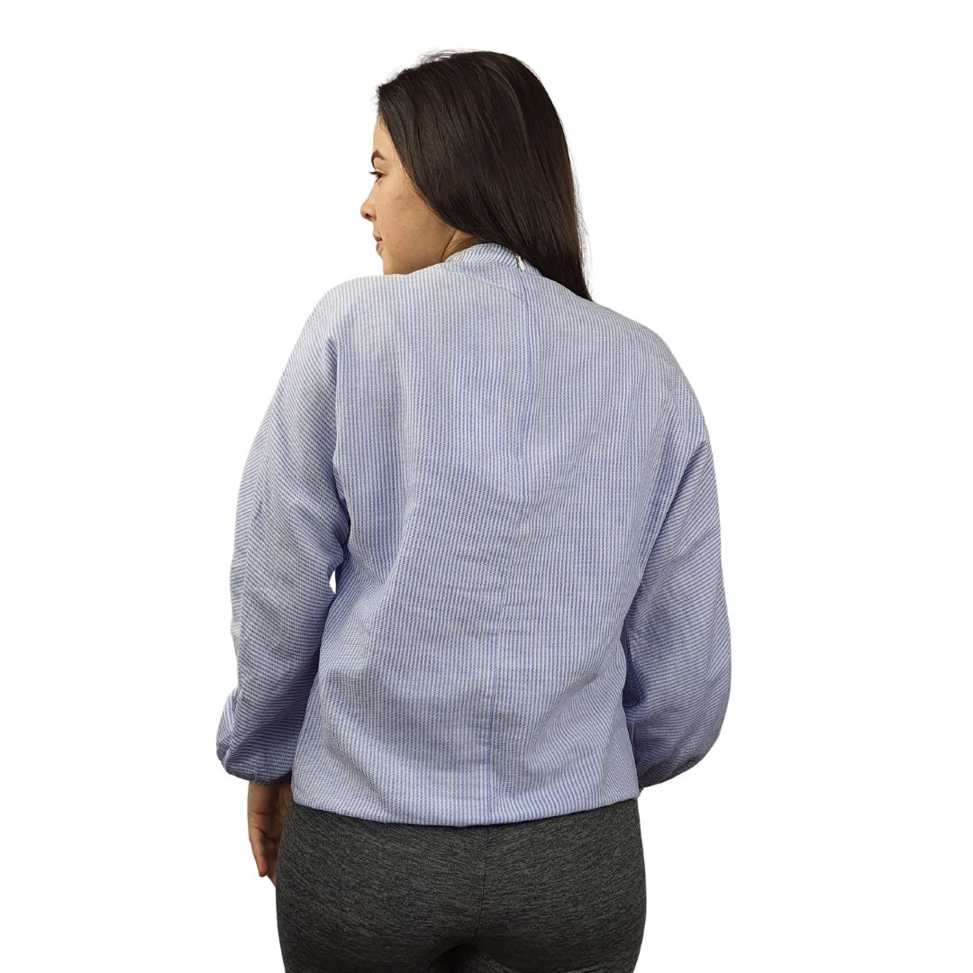 Blusa Vero Moda Azul Style TERESA L/S TOP(NC)
