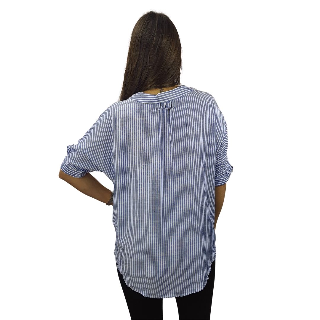 Camisa Vero Moda Azul Style RAPIDS CELESTE 1/2 SHIRT(LL)