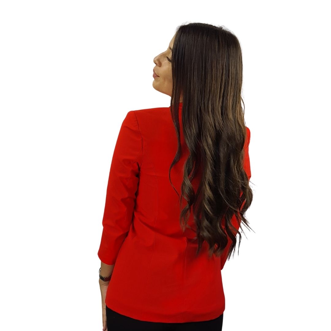 Blazer Vero Moda Rojo Style SARA 3/4 BLAZER(TP)
