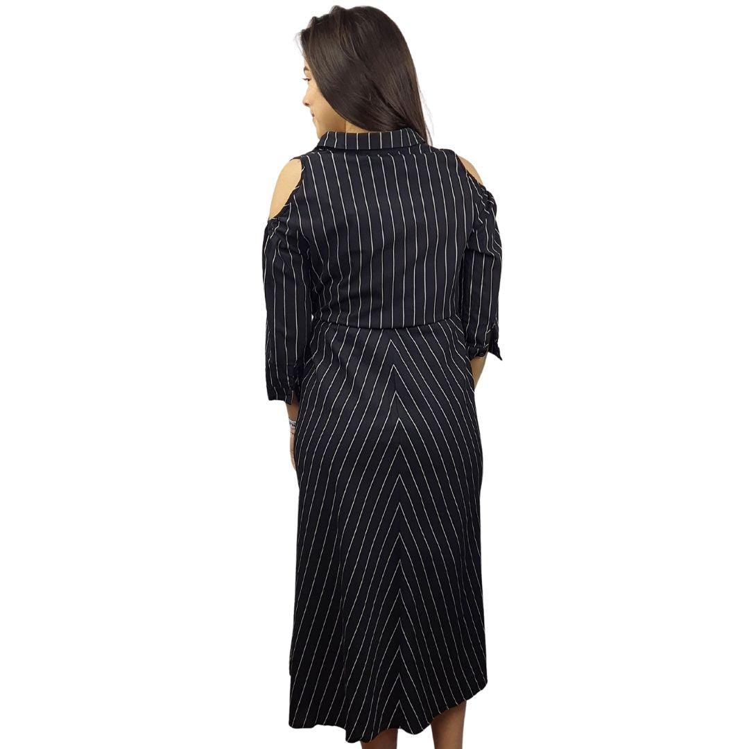 Vestido Veromoda Negro Style KITE 1/2 SHIRT(MP)