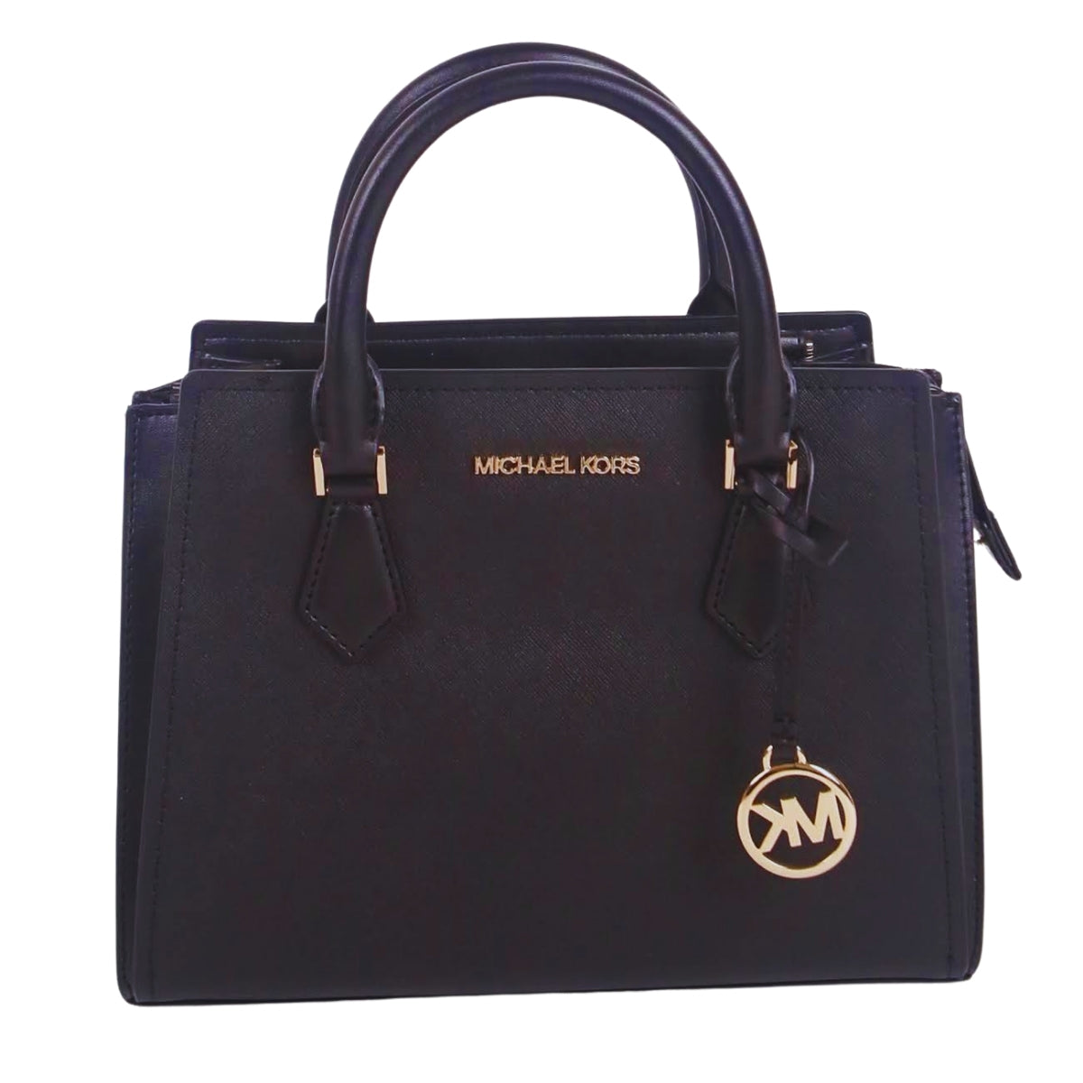 Cartera Michael Kors HOPE Messenger Leather Md BlackColor BLACK