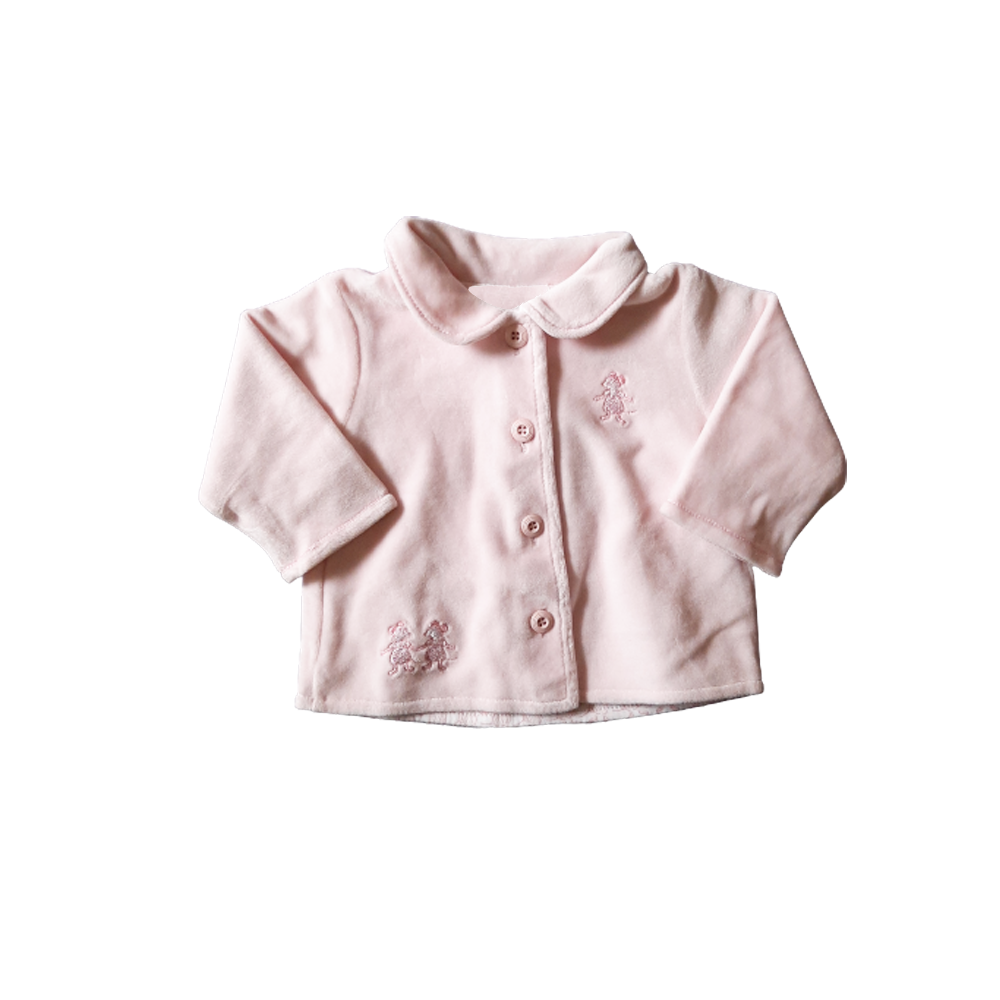 Cardigan Babycottons Plush Owen&amy Rosa