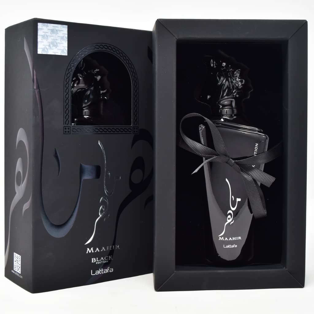 Maahir Black Edition 100Ml Edp Unisex Lattafa Perfume- Inspirado en Terroni Orto Parisi