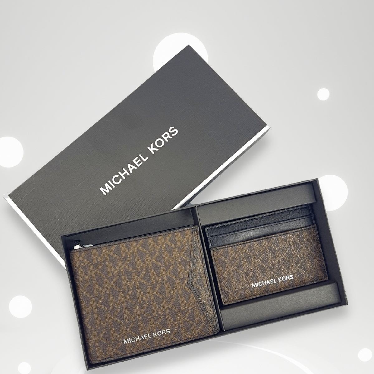 Billetera Michael Kors BILLFOLD Cc Box Set Pl BrownColor BROWN