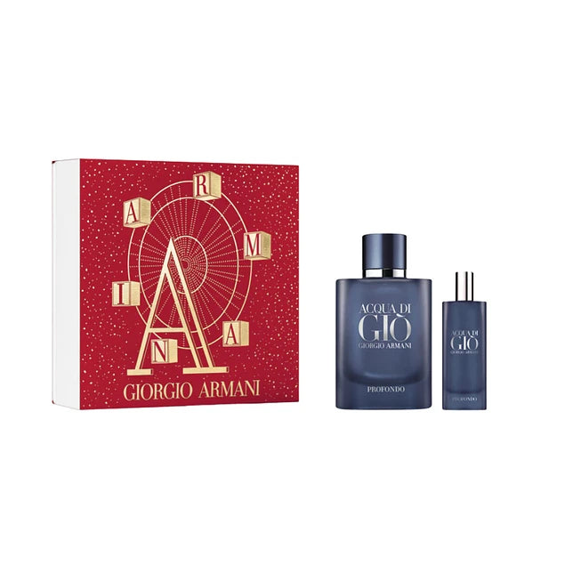 Estuche Acqua Di Gio Profondo Edp 75ml + 15ml Hombre