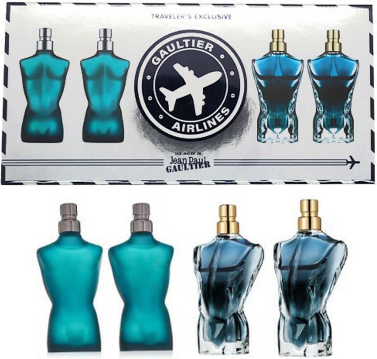 Estuche JPG Miniaturas Travel´S Le Male Edt 2x7Ml+ Le Beau 2x7Ml Hombre