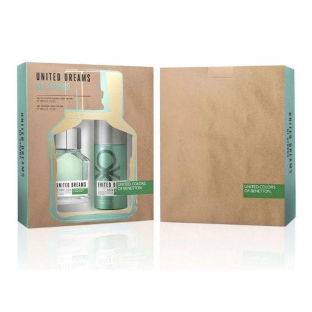 Estuche United Dreams Be Strong Edt100Ml+150Ml Desod Hombre