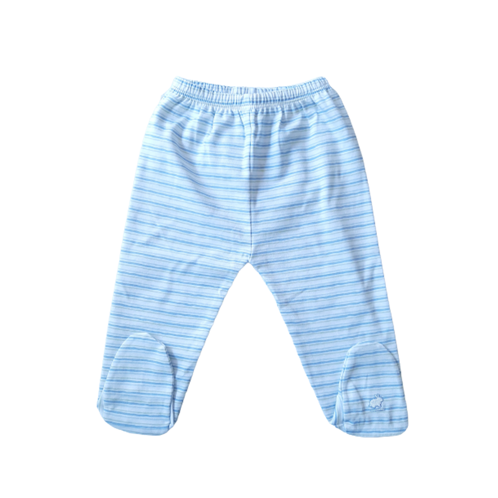 Pantalon Babycottons Ranita Fairy Tale Ray Boy Blanco Azulino