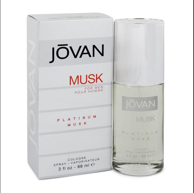 Jovan Platinum Musk 88ml Hombre (SIN CELOFAN)
