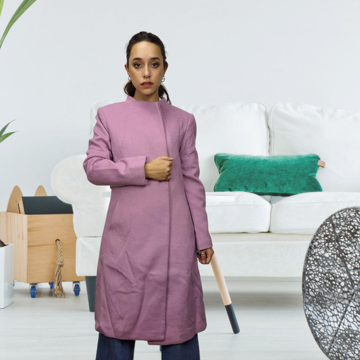 Blazer Vero Moda Rosa Vieja Style AMY L/S WOOL COAT(NL)