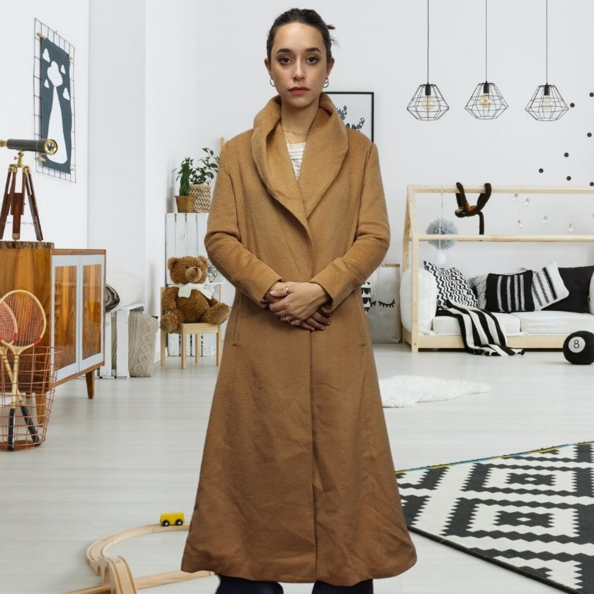 Blazer Vero Moda Marrón Style BITTER ROAD L/S WOOL COAT(DR)