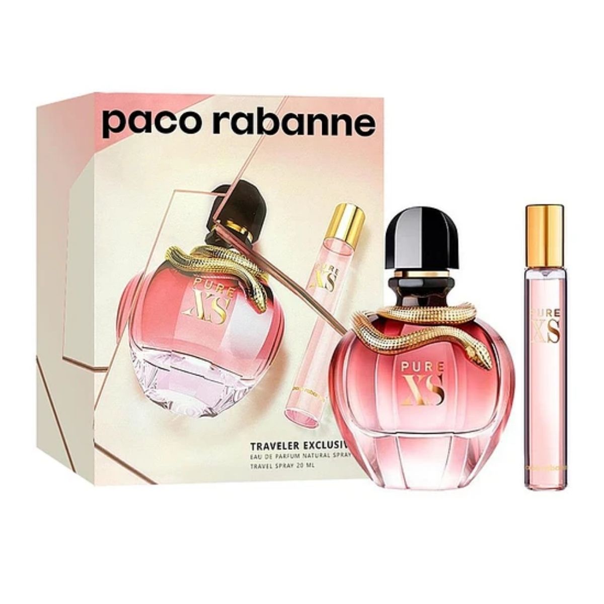 Estuche Pure Xs Paco Rabanne Travel Exclusive Edp 80Ml+20Ml Mujer