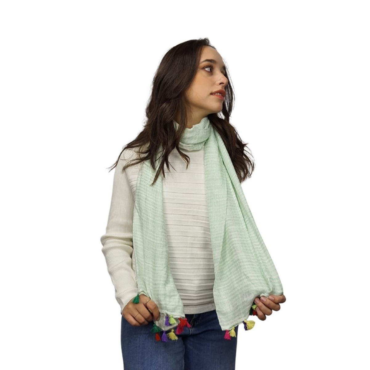 Pashmina Bufanda Rapsodia Bronn Acqua
