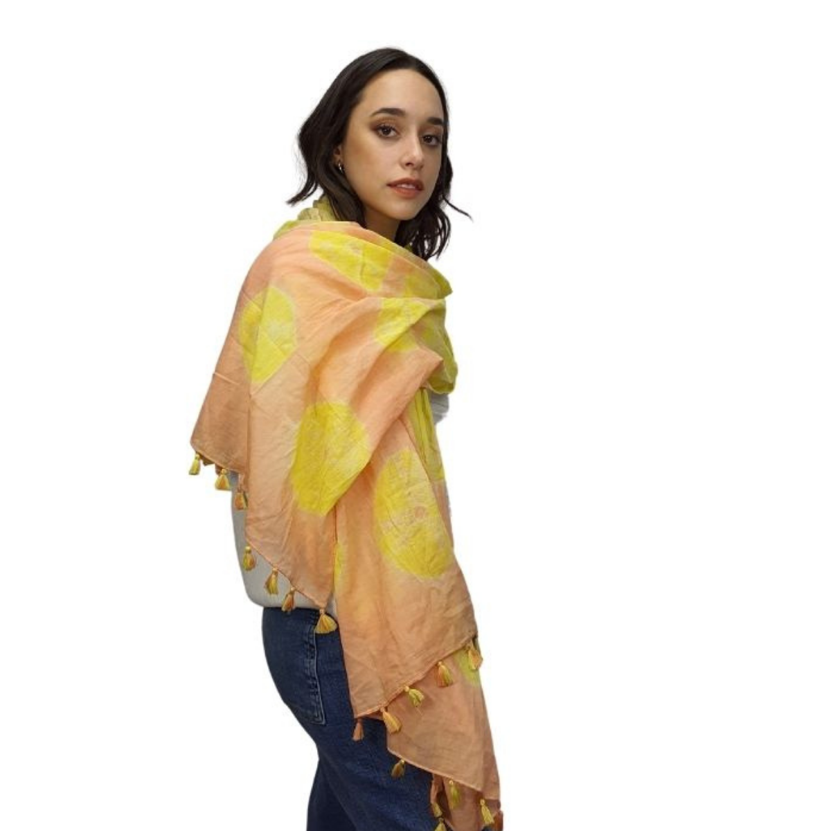 Pashmina Bufanda Rapsodia Lance Amarillo