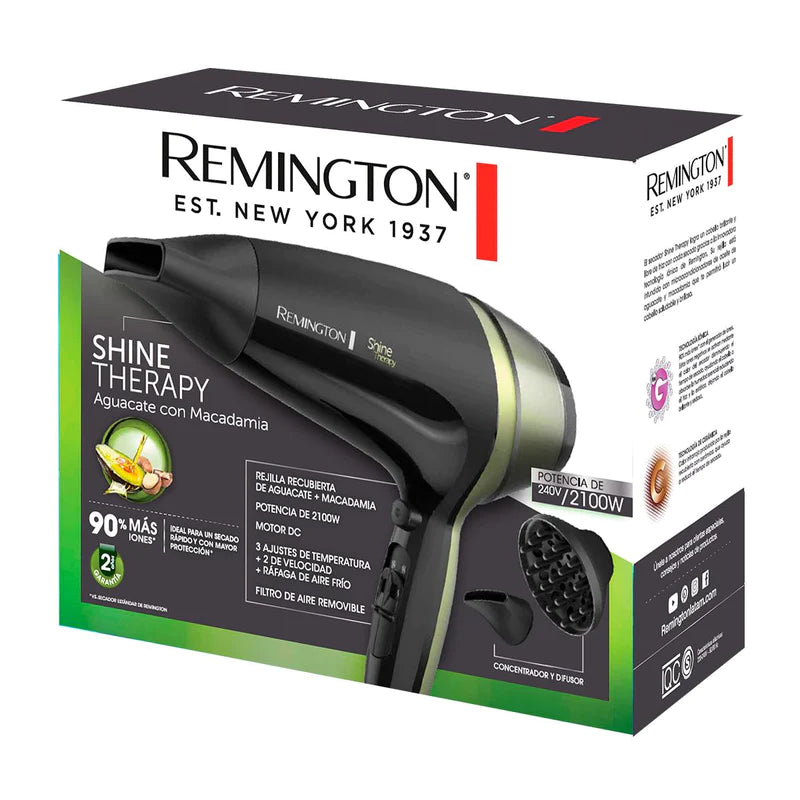 Remington Shine Therapy Secador Remington Negro SECADORES