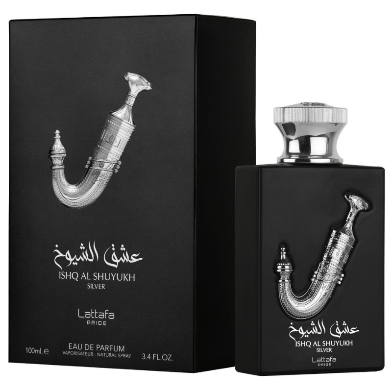 Pride Ishq Al Shuyukh Silver 100Ml Edp Unisex Lattafa Perfume- Inspirado en 1 Million Lucky Rabanne