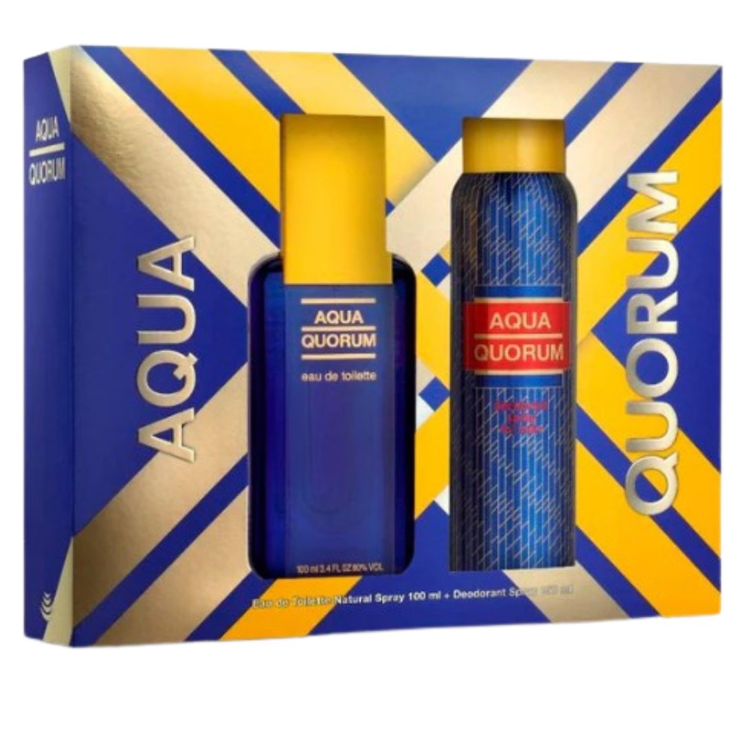 Estuche Aqua Quorum Edt 100 + 150ml Deodorant Hombre61