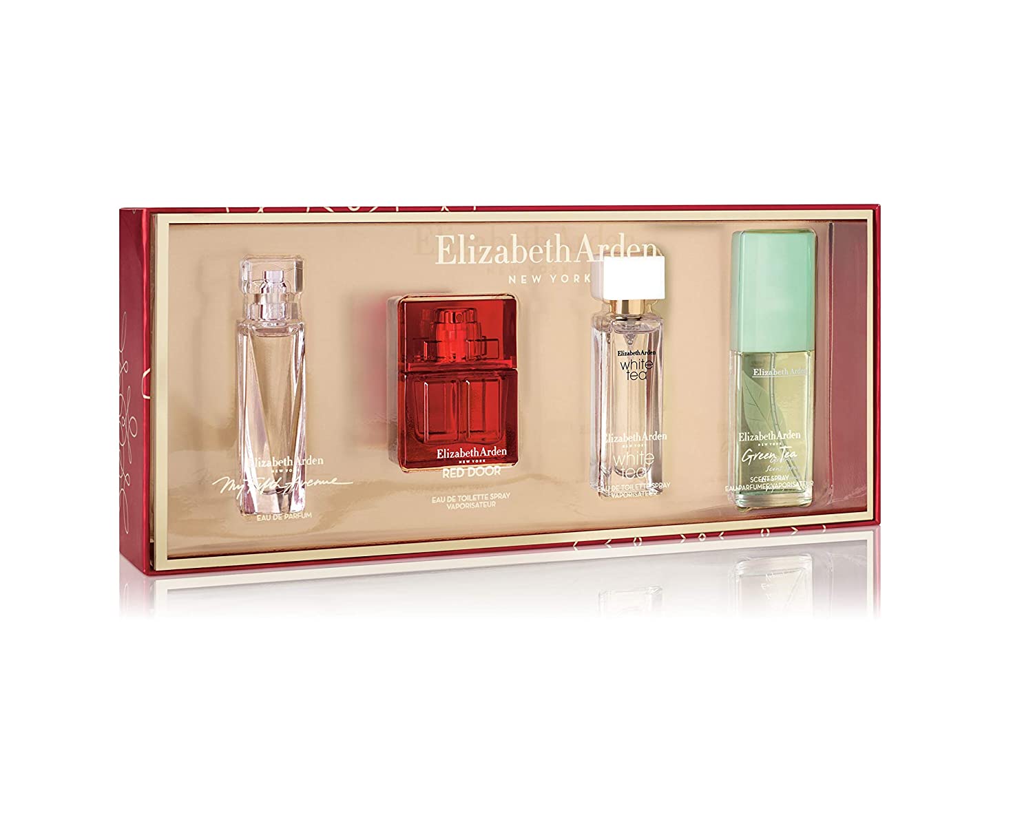Estuche 4pcs Edt Mini My 5Th Av 7.5Ml+Red Door 10Ml+White Tea 10Ml+Green Tea Edp 15Ml Mujer