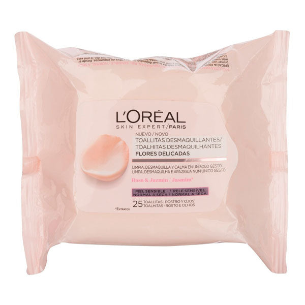 L’Oreal París Toallitas Desmaquillantes Flores Delicadas ROSA&JAZMIN X 25 Un