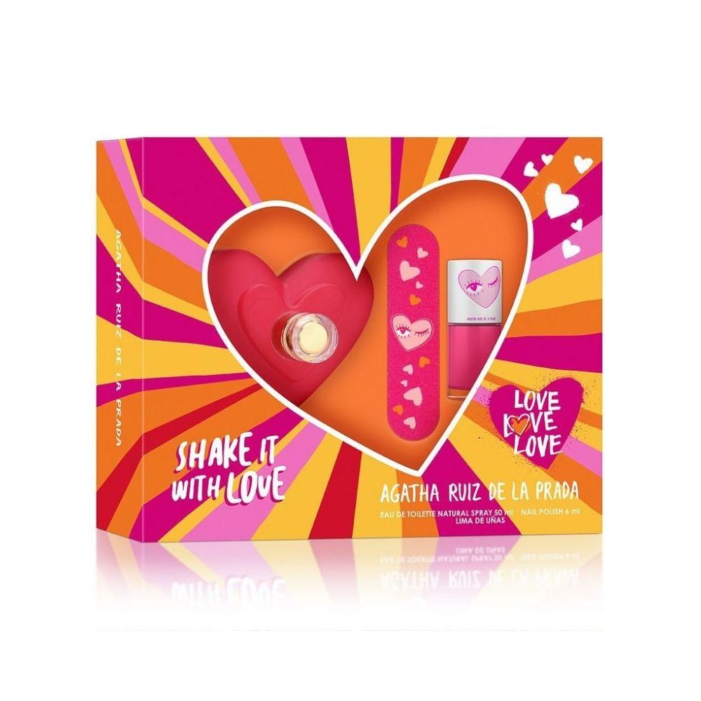 LOVE LOVE LOVE ESTUCHE EDT 80ML + LIMA + ESMALTE DE UÑAS 6ML