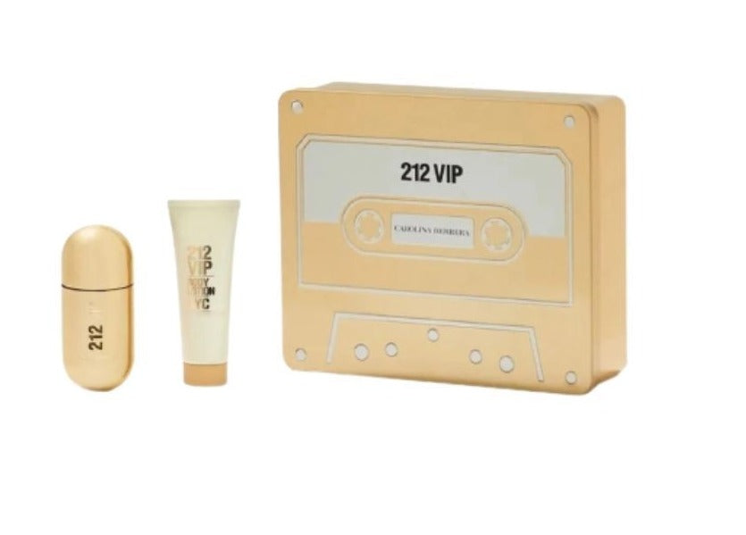 Estuche 212 Vip Carolina Herrera (Metal) Edp 50Ml+75Ml B/L Mujer