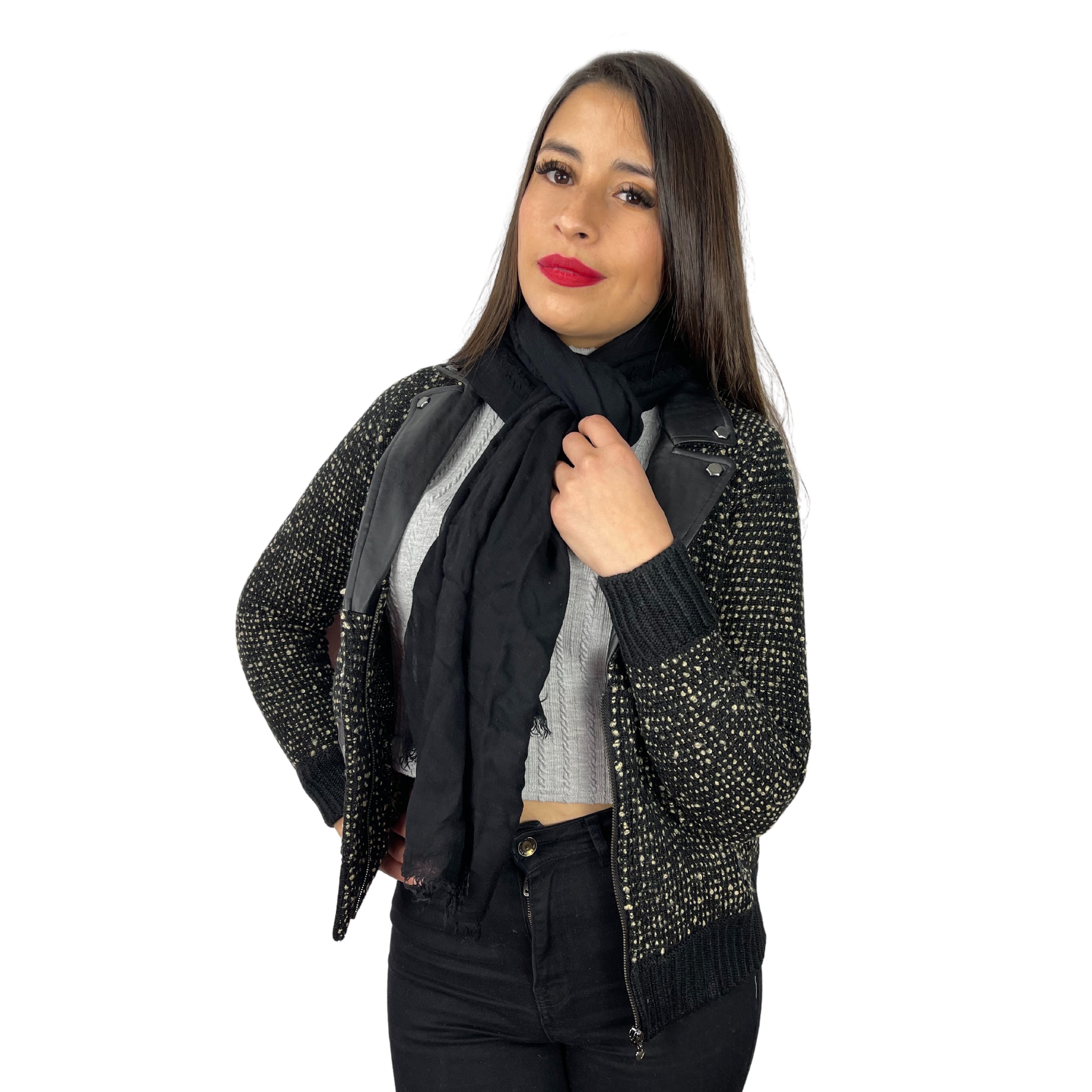 Bufanda Guess Marciano Negro Pmyp01Bl