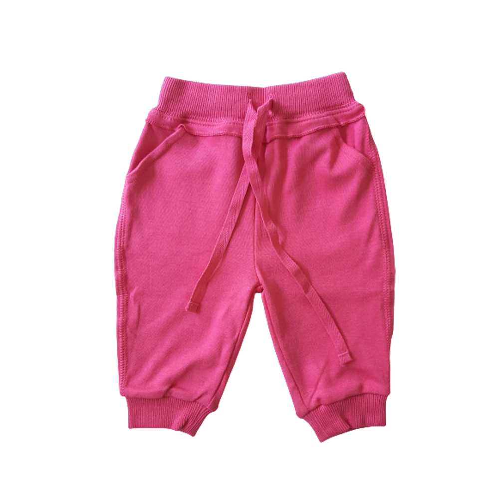 Pantalon Babycotttons Girl Intlck Rosa Azalea