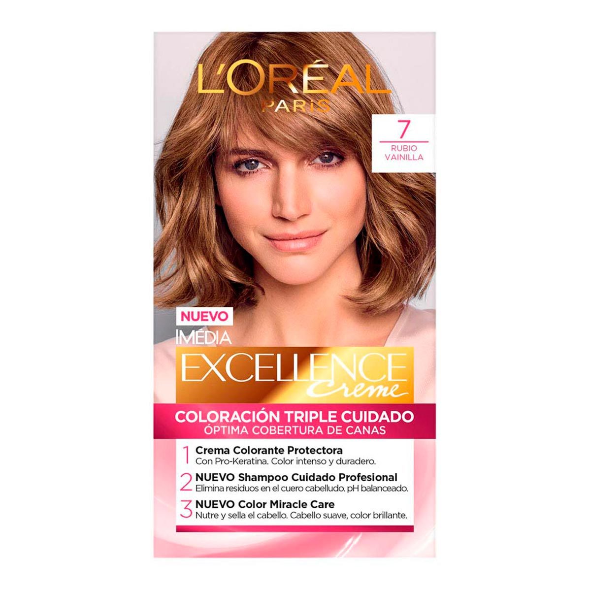 Loreal Paris Tinte Imedia 45 gr, Rubio vanilla
