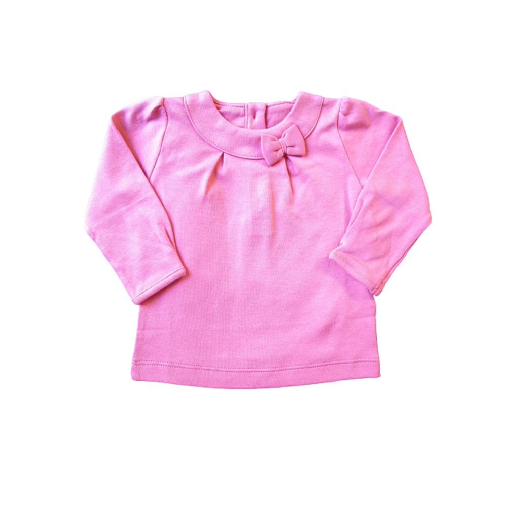 Remera Babycottons Pima Colors Ruffles T-shirt Fucsia