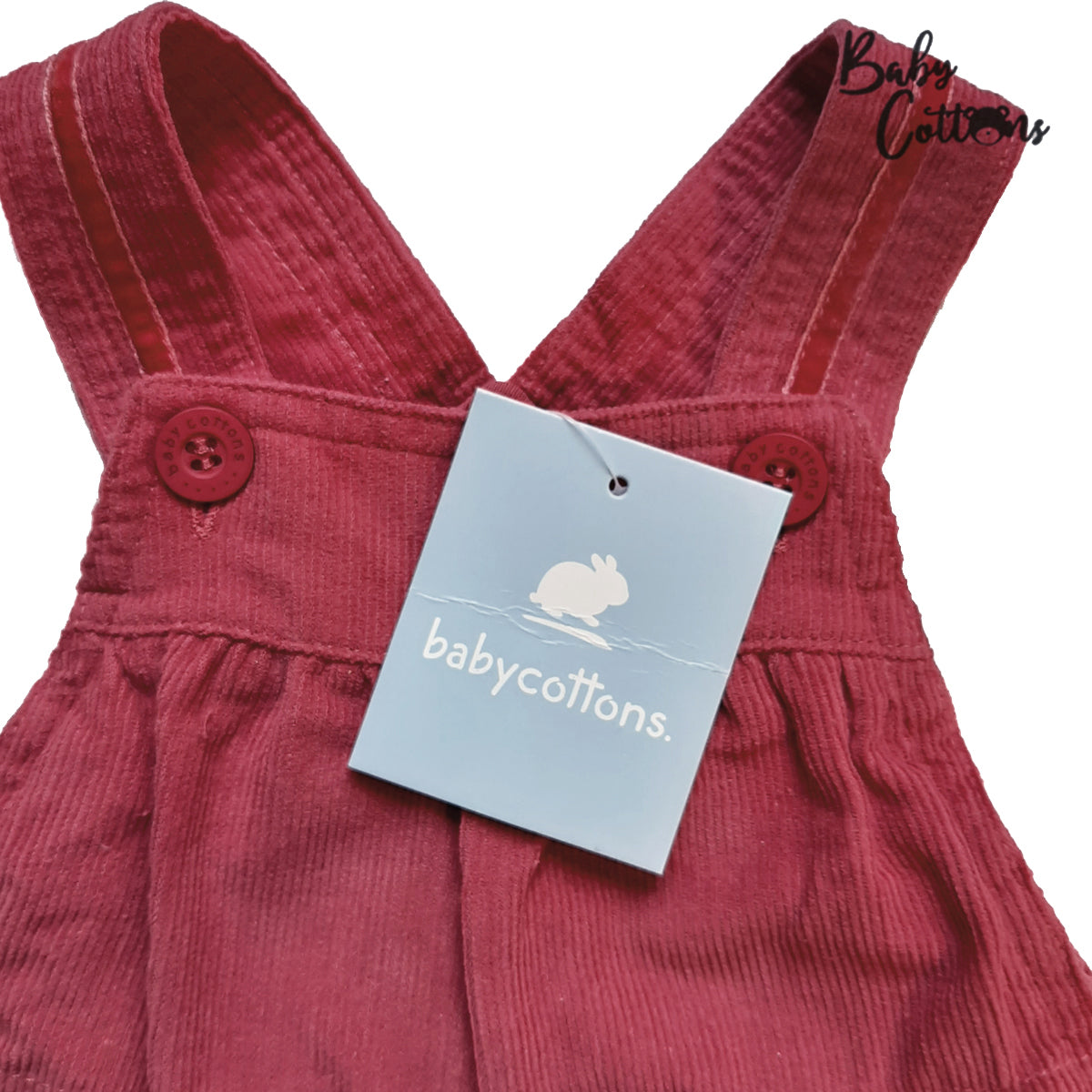 Jardinera Babycottons Corderoy Forrado Baby Fresa
