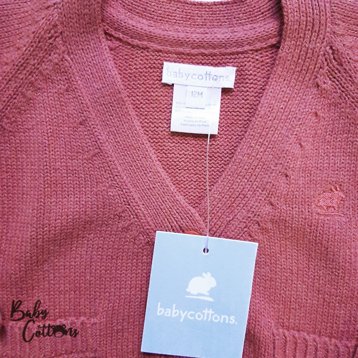 Saquito Babycottons Chantal Fresa