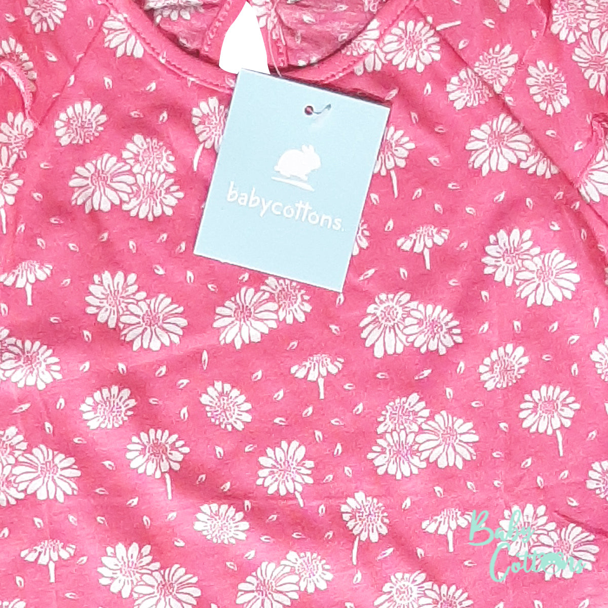 Camiseta Babycottons Daisies MC Fucsia