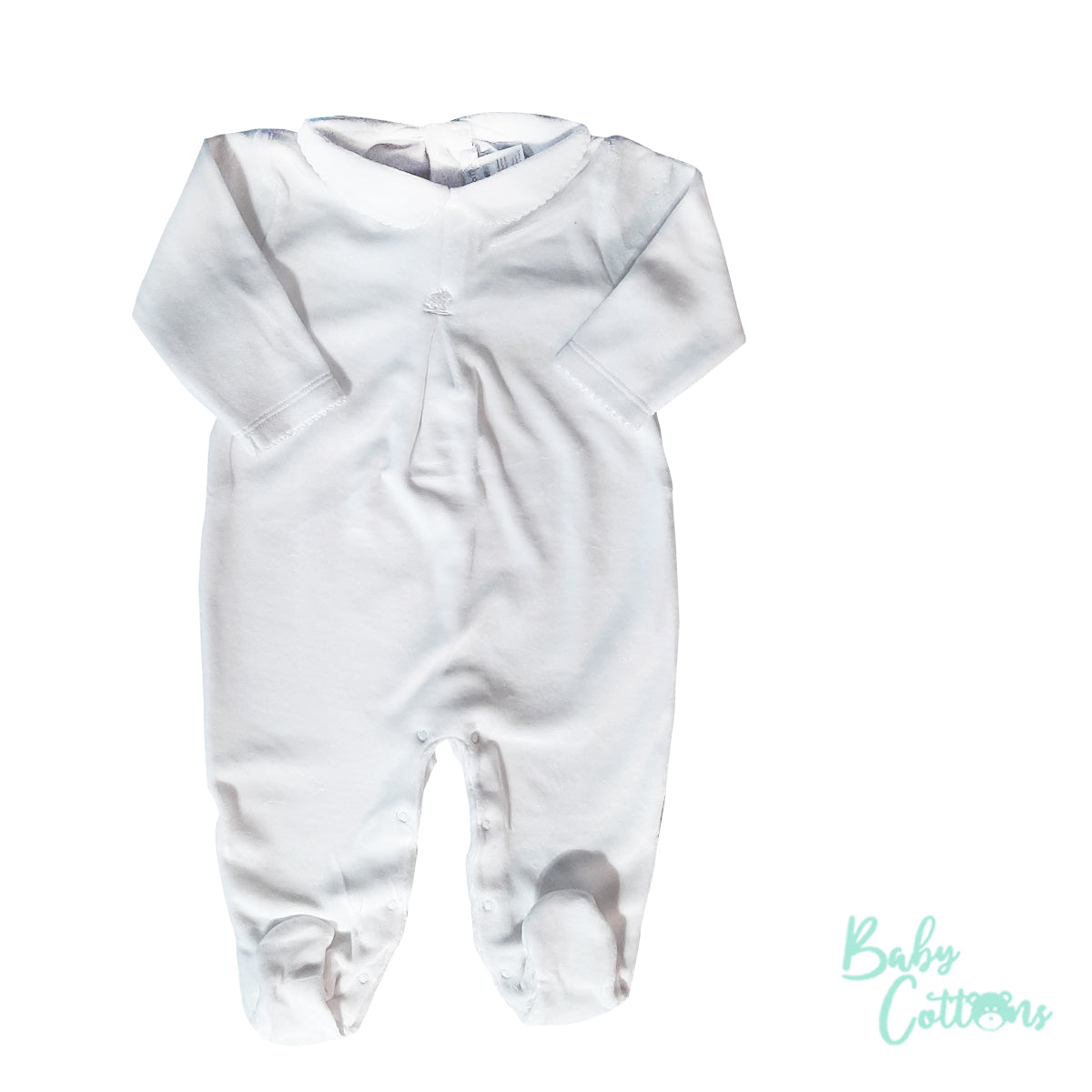 Enterito Baby Cottons Pinu Plush Blanco .