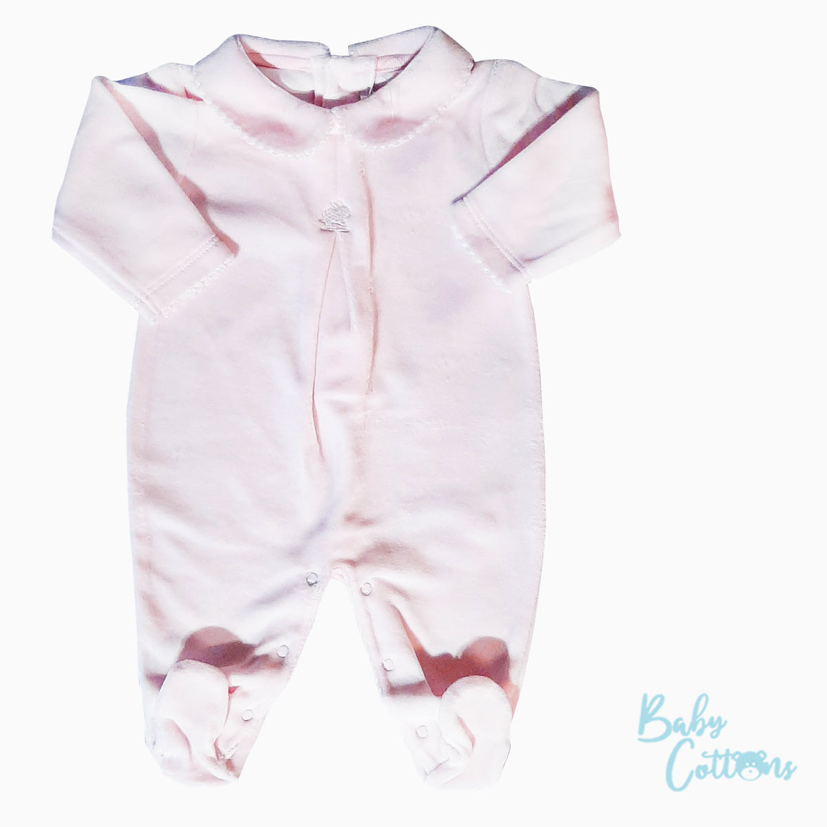 Enterito Babycottons Pinu Plush Rosa