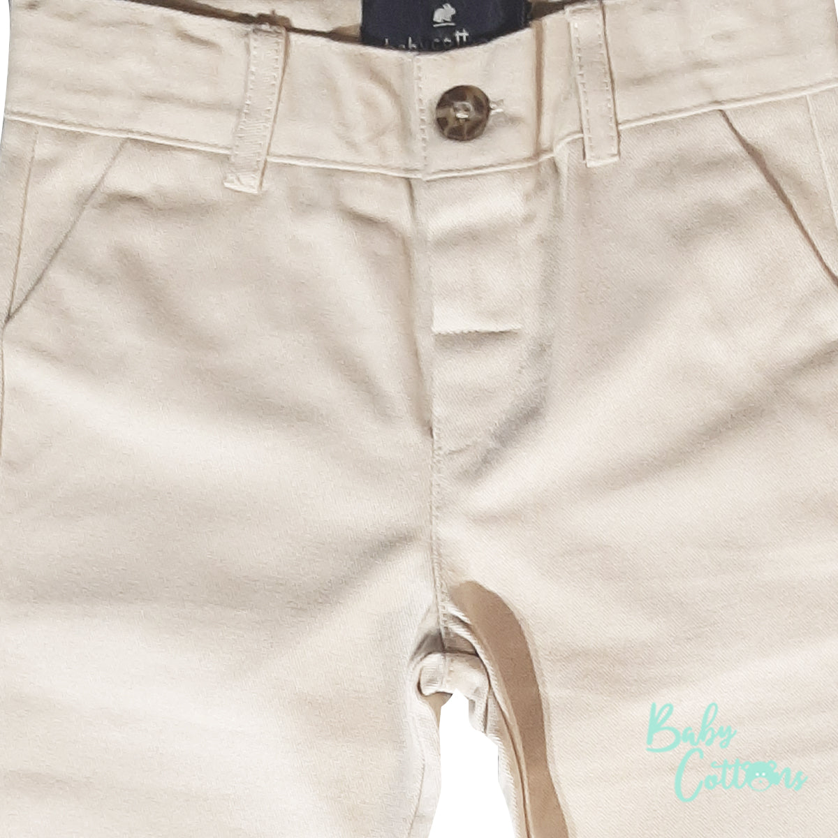 Pantalón Babycottons Cumple BB Drill Beige