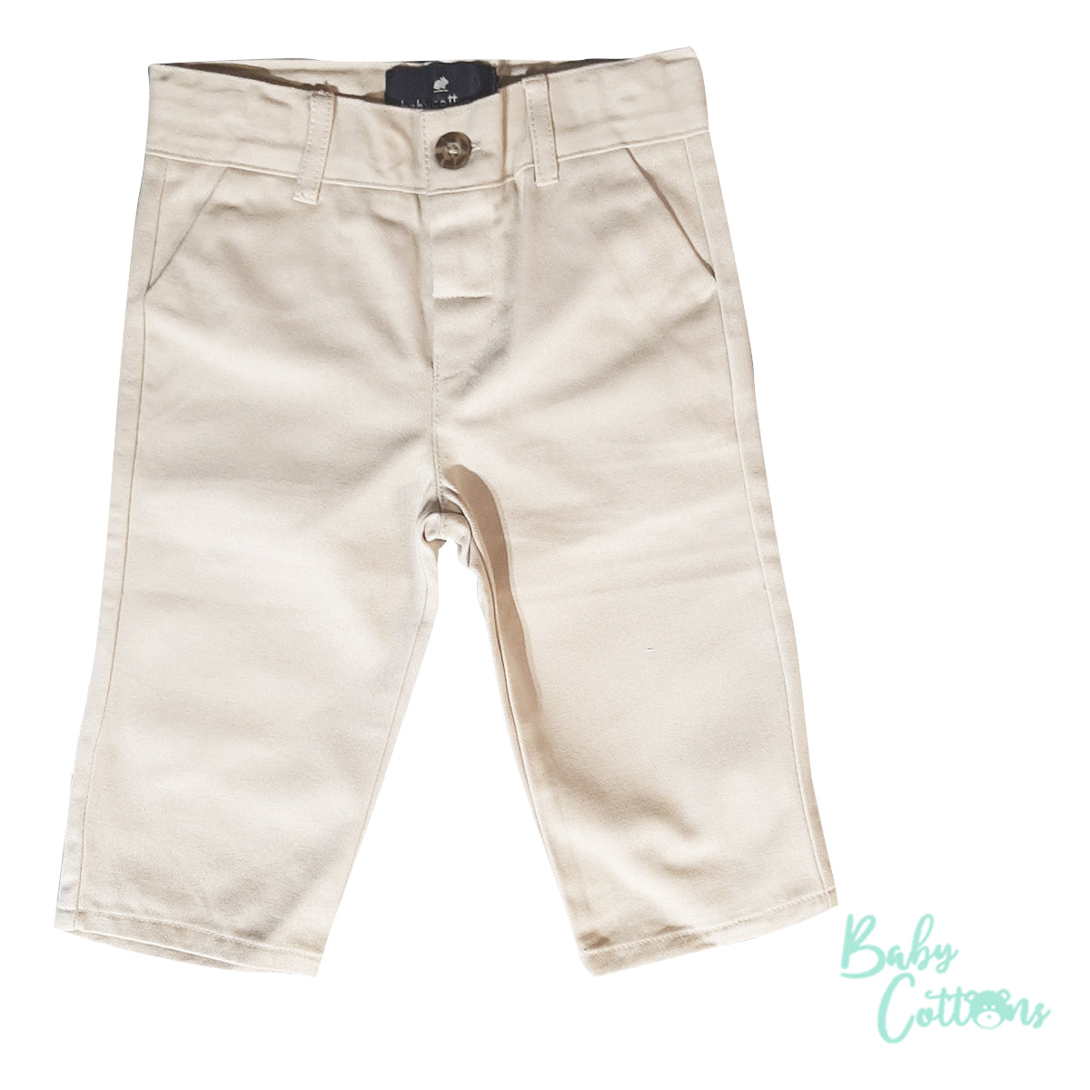 Pantalón Babycottons Cumple BB Drill Beige