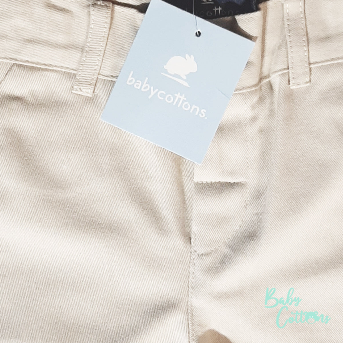 Pantalón Babycottons Cumple BB Drill Beige