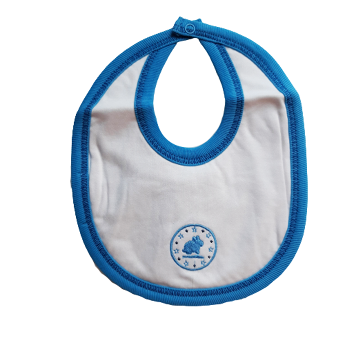 Babero Babycottons Xs New Season Glow Blanco Azul