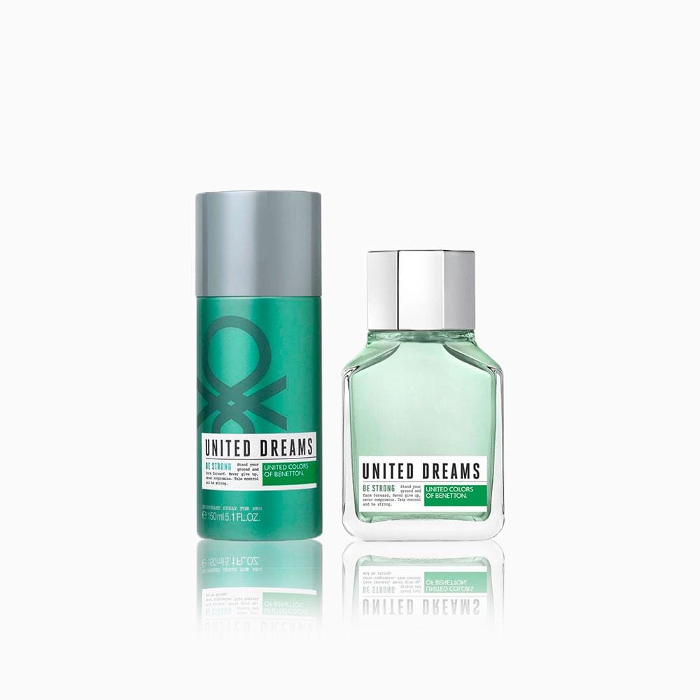 Estuche United Dreams Be Strong Edt100Ml+150Ml Desod Hombre