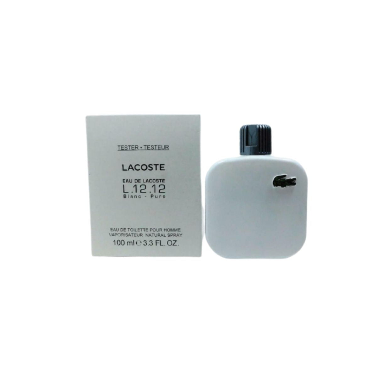 Lacoste L.12.12 Blanc - Pure Edt 100 Ml Hombre Tester
