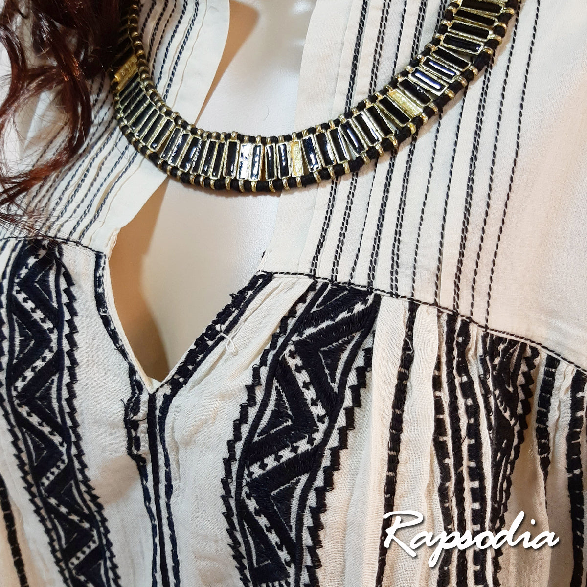 Blusa Rapsodia Top Nanu Loomis Negro
