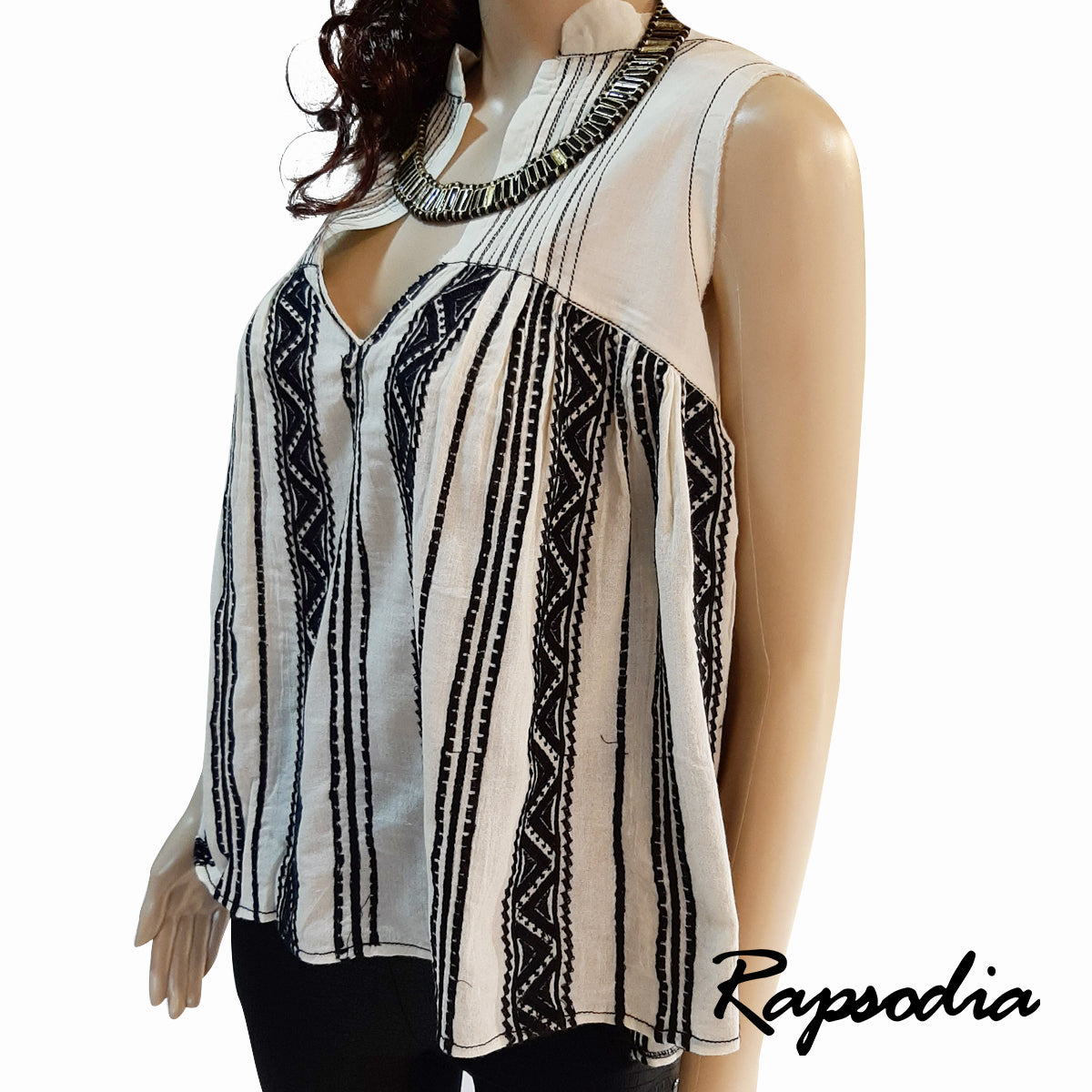 Blusa Rapsodia Top Nanu Loomis Negro