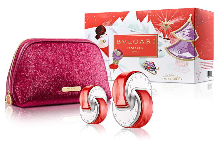 Estuche Omnia Coral Bvlgari Edt 65Ml+15Ml Mini+Bolso Mujer69